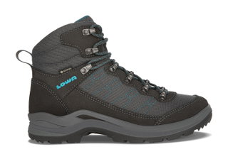 Lowa Wanderschuhe Taurus Pro Mid GTX (All-Terrain, Veloursleder, wasserdicht) anthrazitgrau Damen